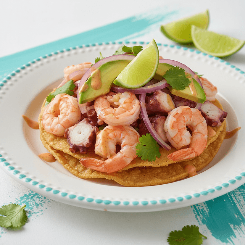 Seafood Tostada